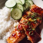 Teriyaki zalm met rijst en komkommer — Aziatische twist thuis