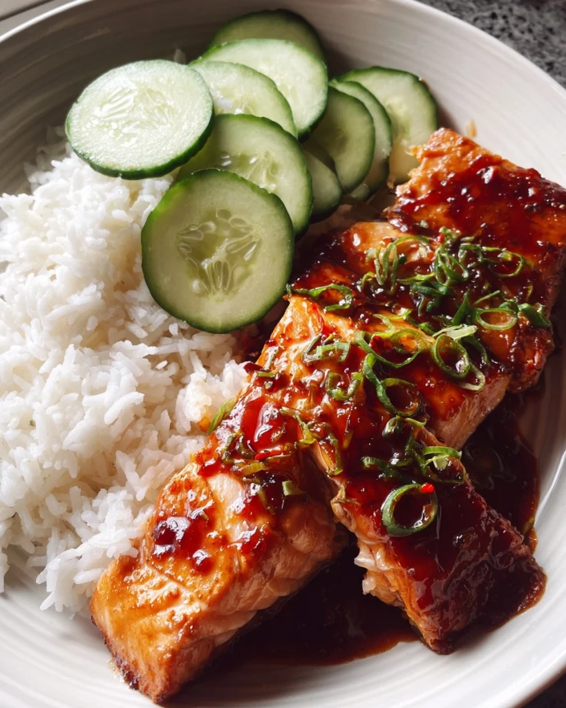 Teriyaki zalm met rijst en komkommer: Proef de Aziatische twist thuis!
