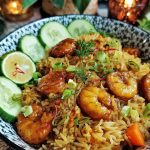 Thaise kip met kruidige rijst
