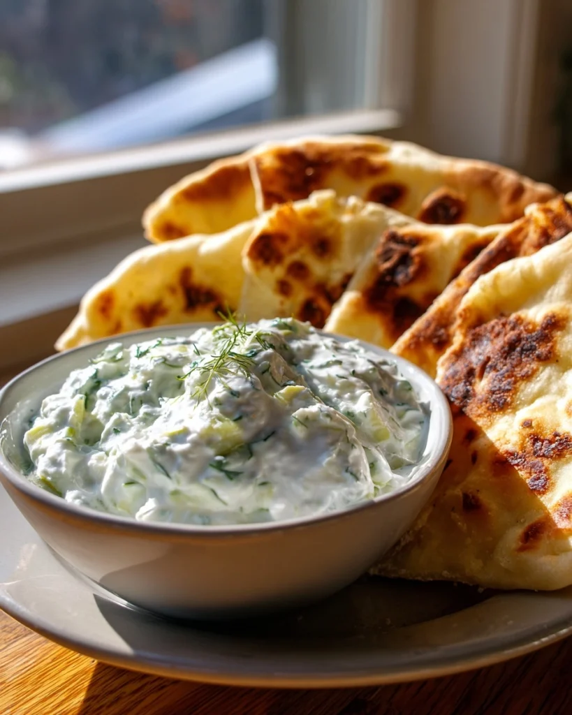 Tzatziki met zelfgebakken pitabrood — ontdek het geheim thuis!
