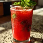 Aardbeienlimonade met munt