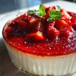 Aardbeien Panna Cotta die Eruitziet als een Luxe Dessert!