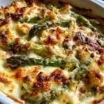 Gegratineerde Ovenschotel Met Witte Asperges En Beenham