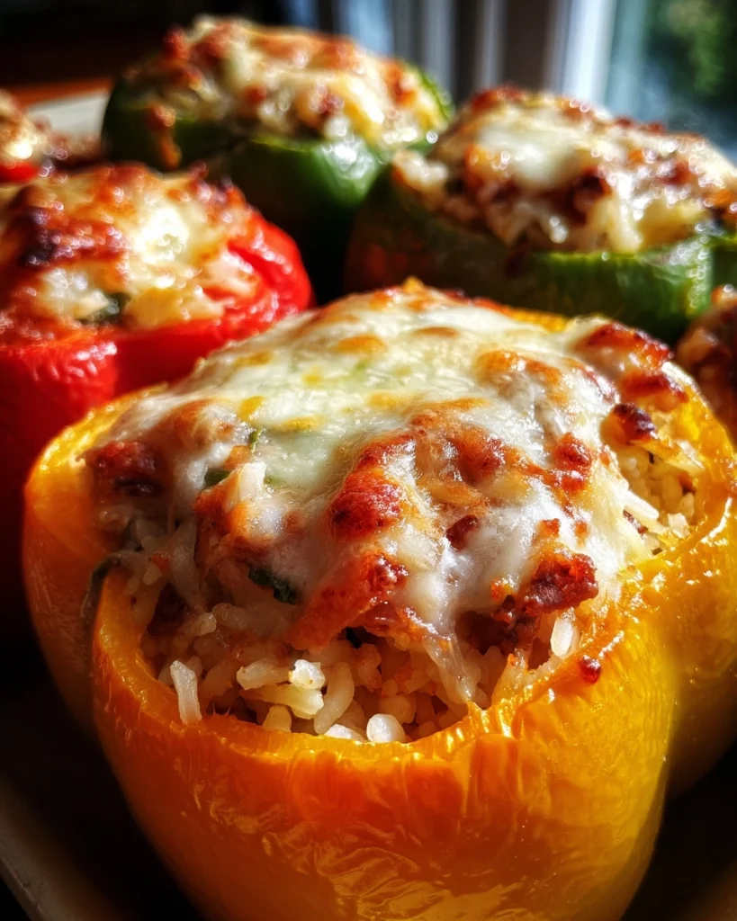 Gevulde Paprika Met Rijst En Kaas Waar Het Hele Gezin Dol Op Is