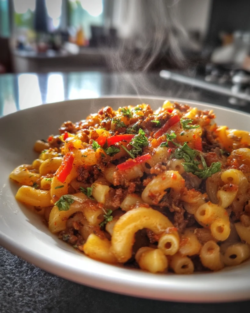 Indische Macaroni Met Gehakt En Spekjes Vol Warme Smaken