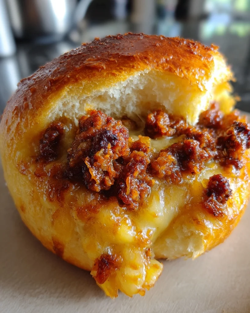 Kaasbroodje Met Gehakt Dat Heerlijk Krokant Uit De Oven Komt