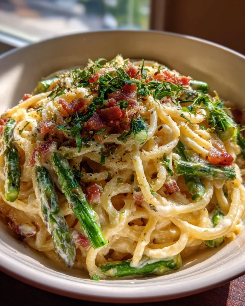 Pasta Boursin Met Asperges En Spekjes: Romige Lente Op Je Bord
