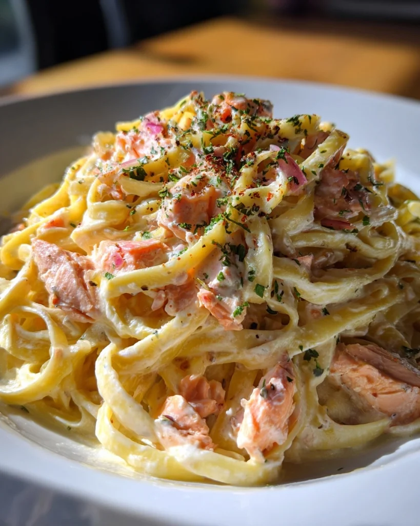 Romige Zalm Pasta Voor Een Snelle Luxe Avondmaaltijd