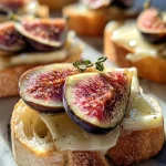 Bruschetta met vijgen en brie