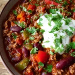 Camping chili con carne