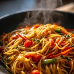 Camping pasta éénpansgerecht