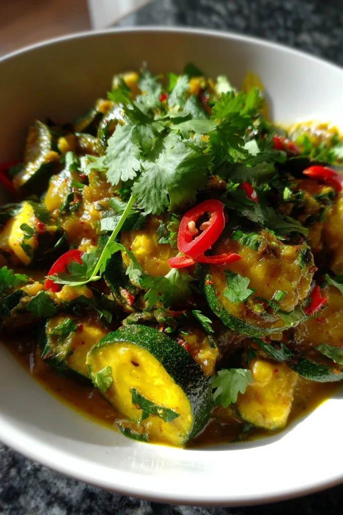 Courgette curry