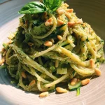 Courgette pesto pasta