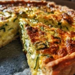 Courgette quiche