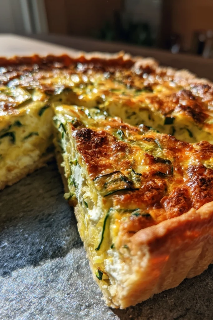 Courgette quiche