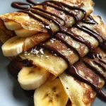 Crêpes met banaan en chocolade