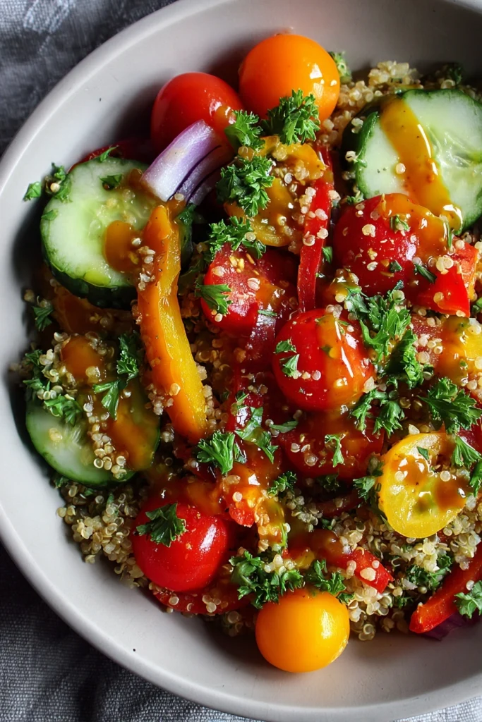 Mediterrane quinoa bowl