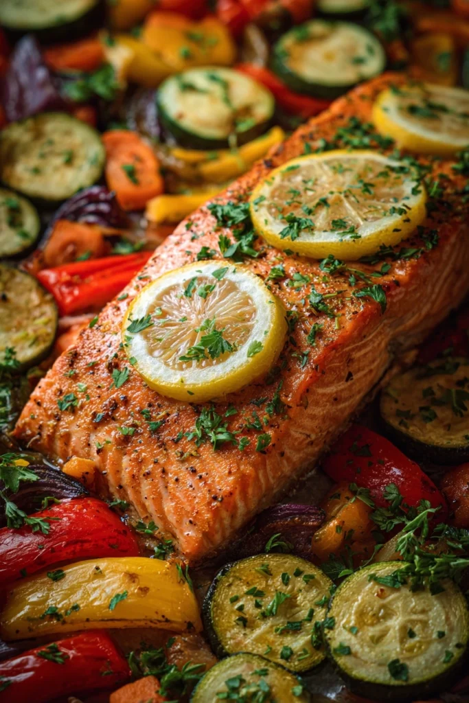 Mediterrane zalm uit de oven