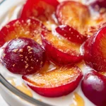 Pruimen yoghurt dessert