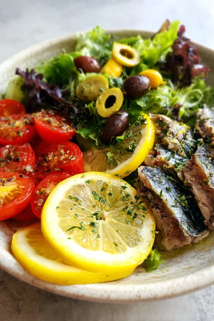 Sardine salade met citroen