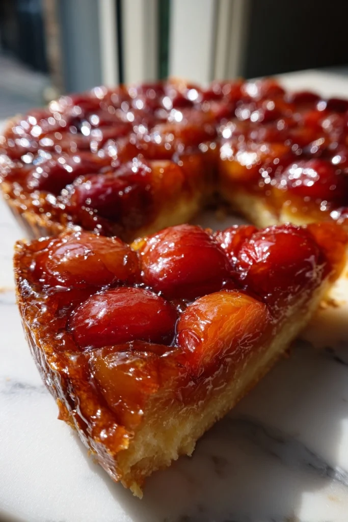 Tarte tatin met pruimen