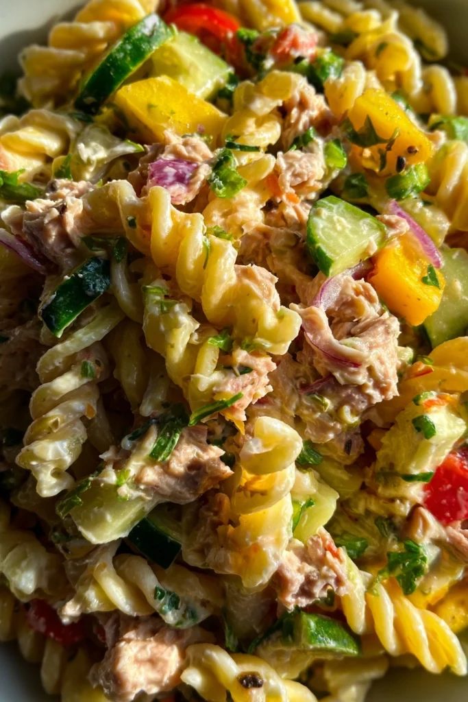Tonijn pasta salade