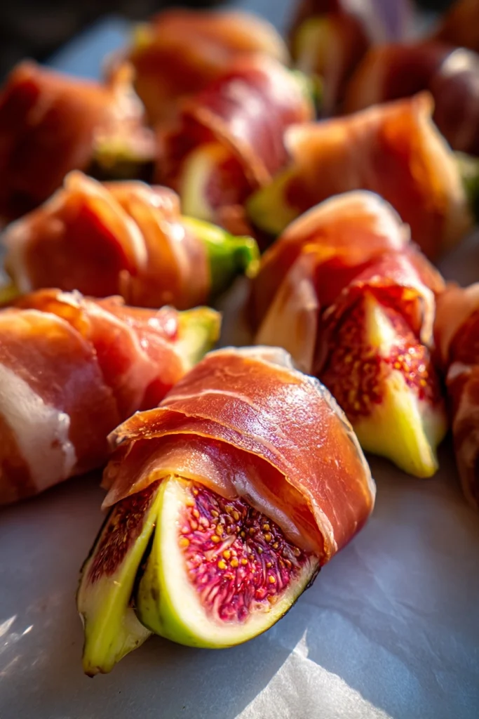 Vijgen en prosciutto hapjes