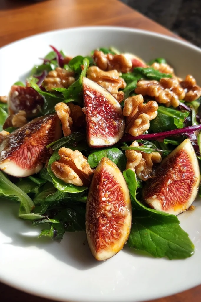 Vijgen salade met walnoten