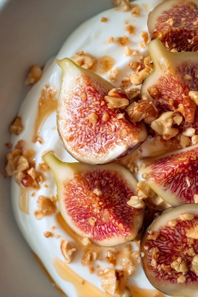 Vijgen yoghurt ontbijt