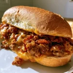 GEVULD STOKBROOD MET GEHAKT, SPEK EN CHEDDAR