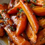 Honing-knoflookboter geroosterde wortelen: een smaakexplosie!