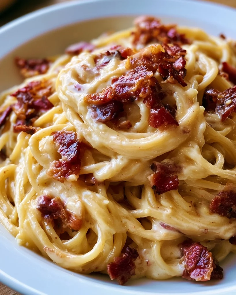 Koolhydraatarme Romige Carbonara met Spek 🇮🇹: Ontdek het Geheim!