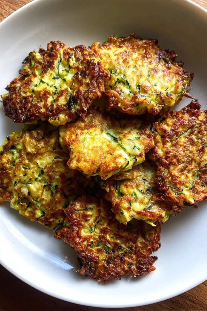 Krokante Courgette Fritters