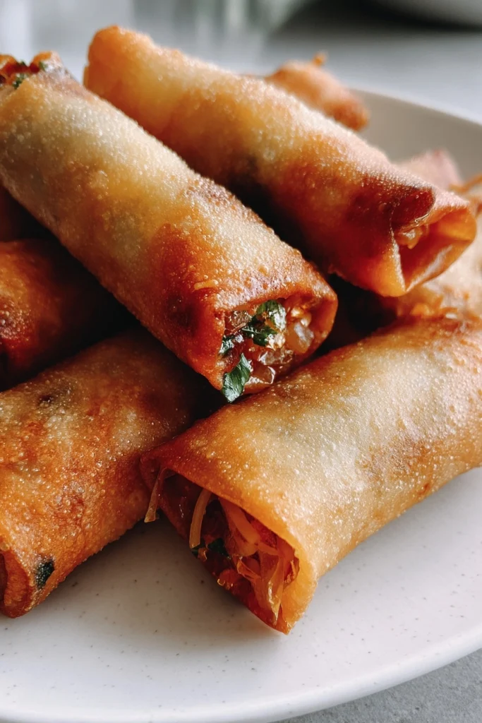 Krokante Rijstpapier Loempia's