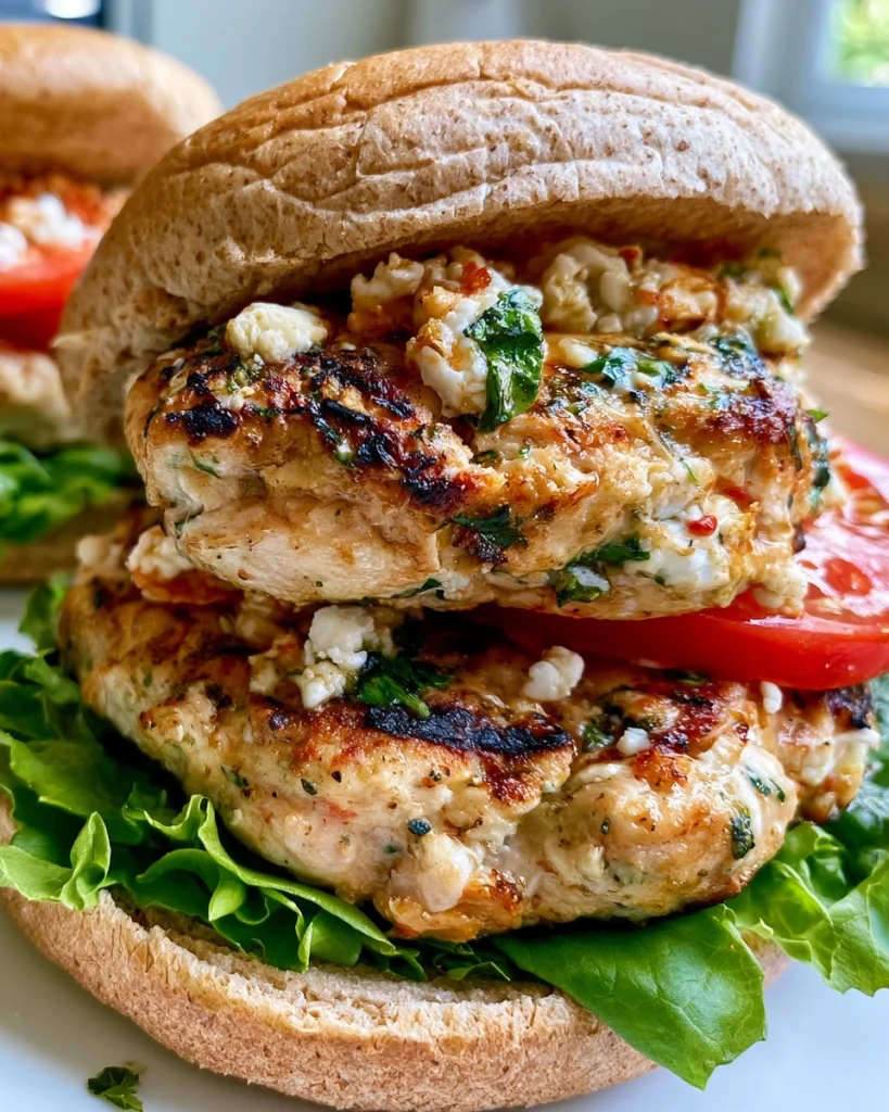 Slanke Kipburgers met Feta