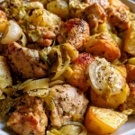 Ovenschotel met kip, prei, ananas en aardappel: een ontdekking!