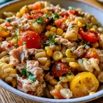 Budgetvriendelijke Pastasalade met Tonijn en Maïs