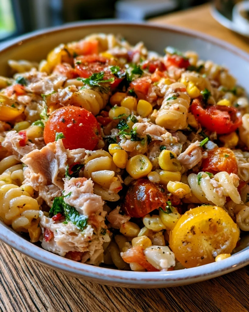 Budgetvriendelijke Pastasalade met Tonijn en Maïs