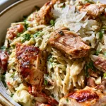 Caesar Orzosalade met Kip en Parmezaan