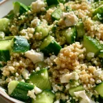Frisse Couscoussalade met Feta en Komkommer