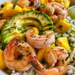 Garnalenbowl met Mango, Avocado en Limoenrijst