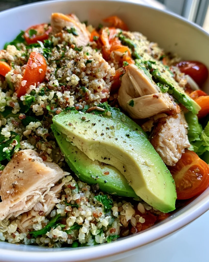 Gezonde Quinoasalade met Kip en Avocado