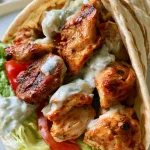 Griekse Gyroswrap met Kip en Tzatziki
