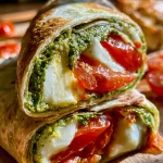 Italiaanse Wrap met Pesto, Mozzarella en Tomaat