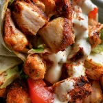Kip-Avocadowrap met Tomaat en Yoghurtsaus