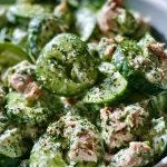 Komkommer-Tonijnsalade met Yoghurt en Verse Kruiden