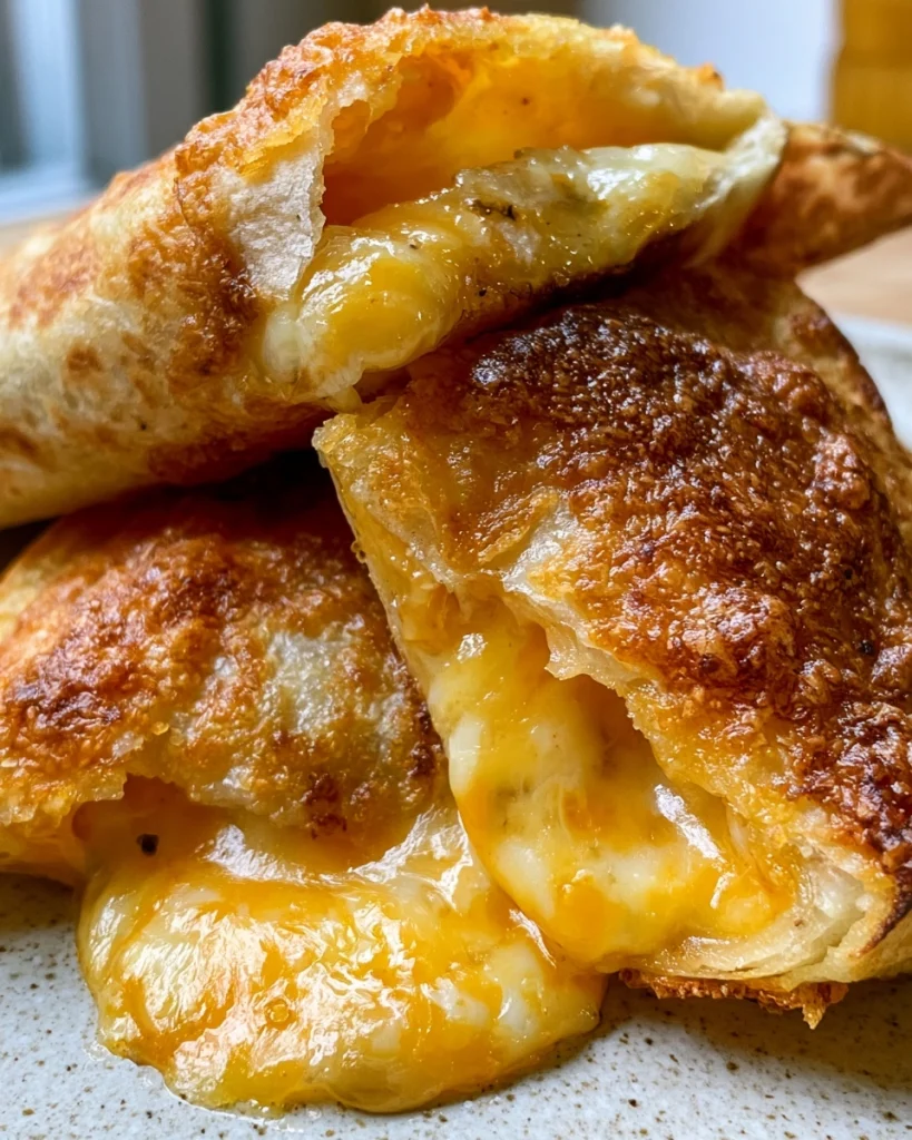 Krokante Airfryer Tortillapockets met Kaas
