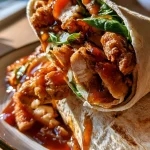 Krokante Kipwrap met Honing-Srirachasaus