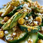 Loaded Komkommersalade met Avocado, Feta en Kikkererwten