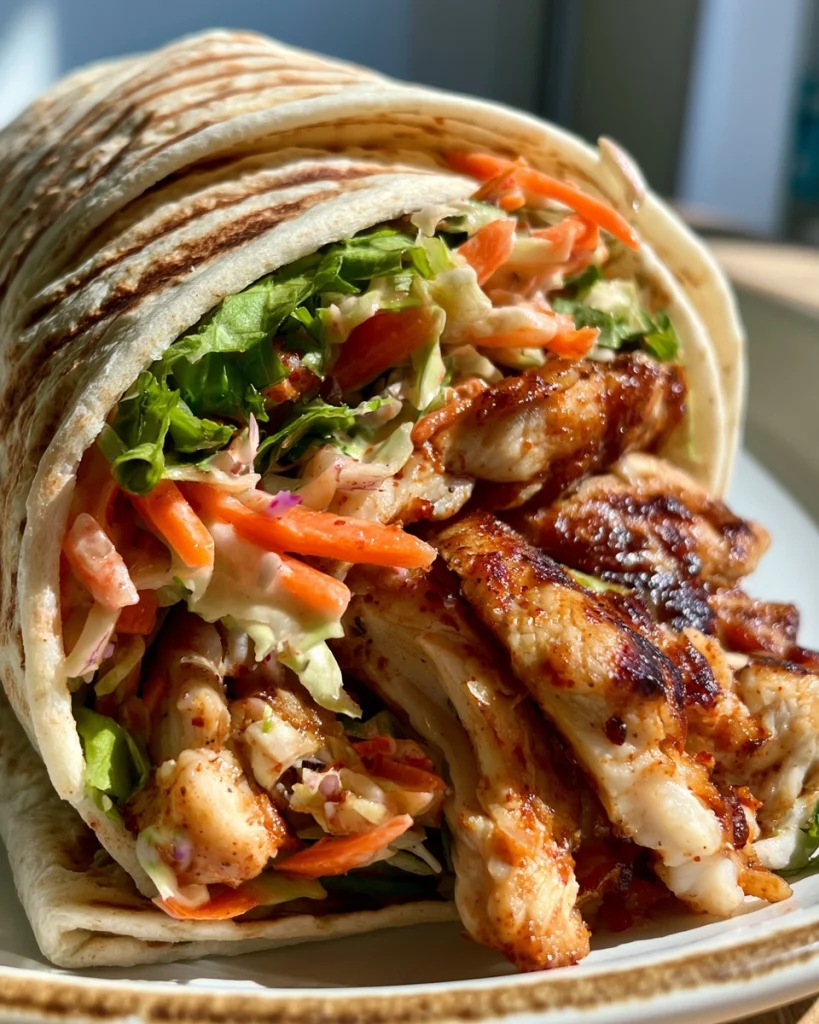 Pittige Kipwrap met Sriracha en Koolsalade